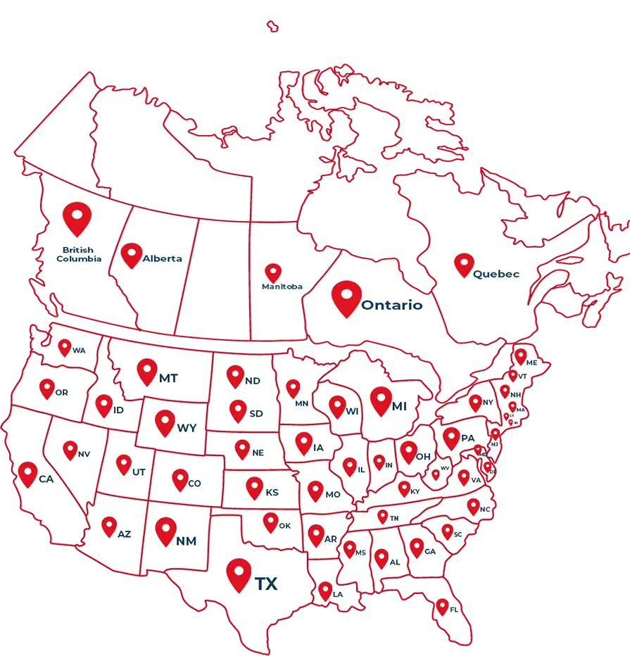 Container Locations Map