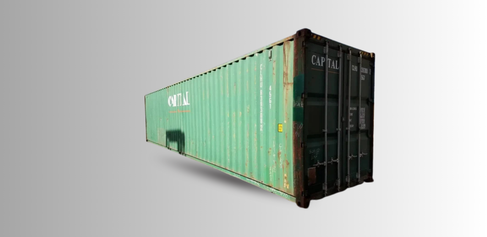 Used 40 ft Shipping Container High Cube 9 ft 6 in High | Used Cargo Worthy CW