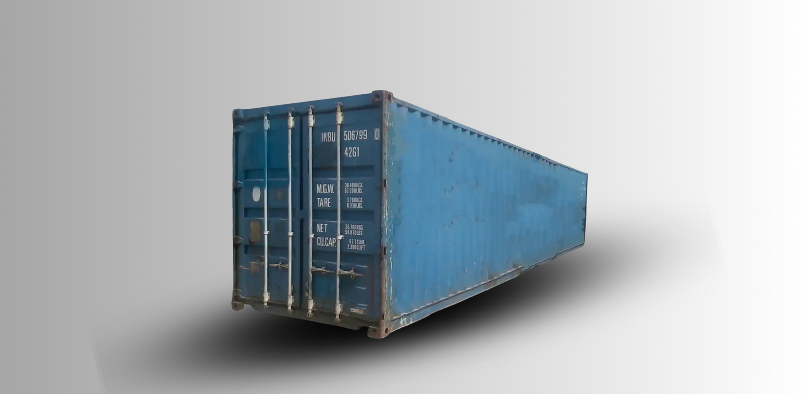 Used 40 ft Shipping Container Standard 8 ft 6 in High | Used Wind and Water Tight WWT