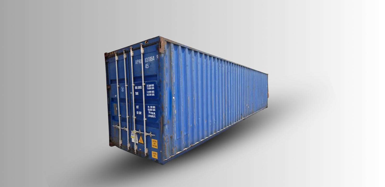 Used 40 ft Shipping Container High Cube 9 ft 6 in High | Used Wind and Water Tight WWT