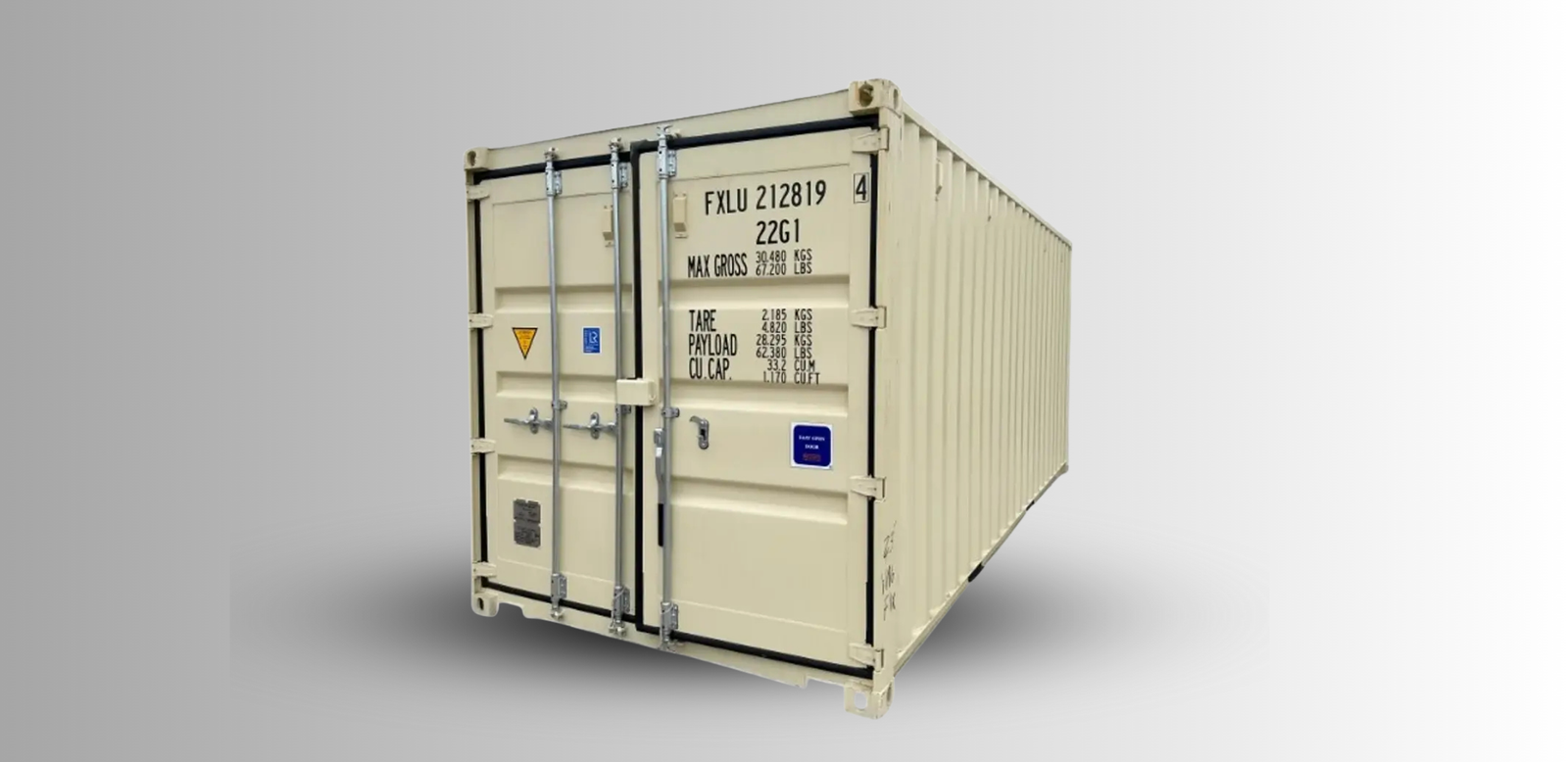 New 20 ft Shipping Container Standard 8 ft 6 in High | New IICL